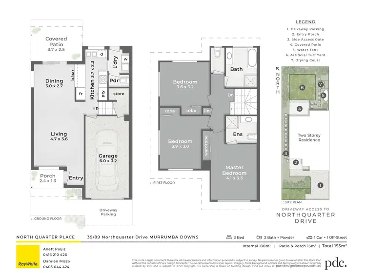 Floorplan of Homely townhouse listing, 39/89 Northquarter Drive, Murrumba Downs QLD 4503