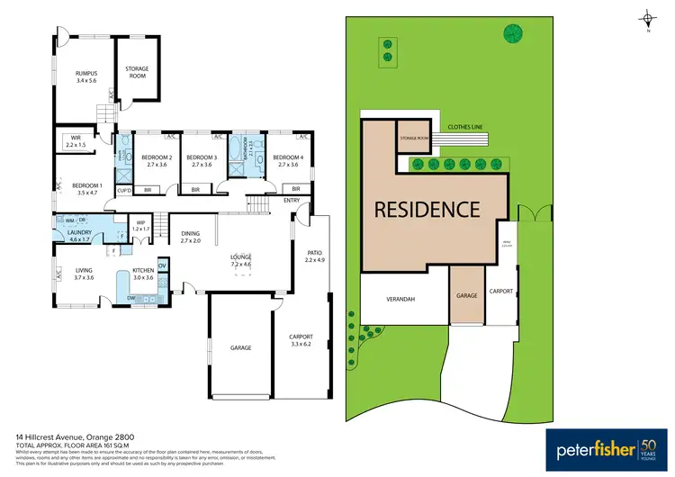 Floorplan of Homely house listing, 14 Hillcrest Avenue, Orange NSW 2800
