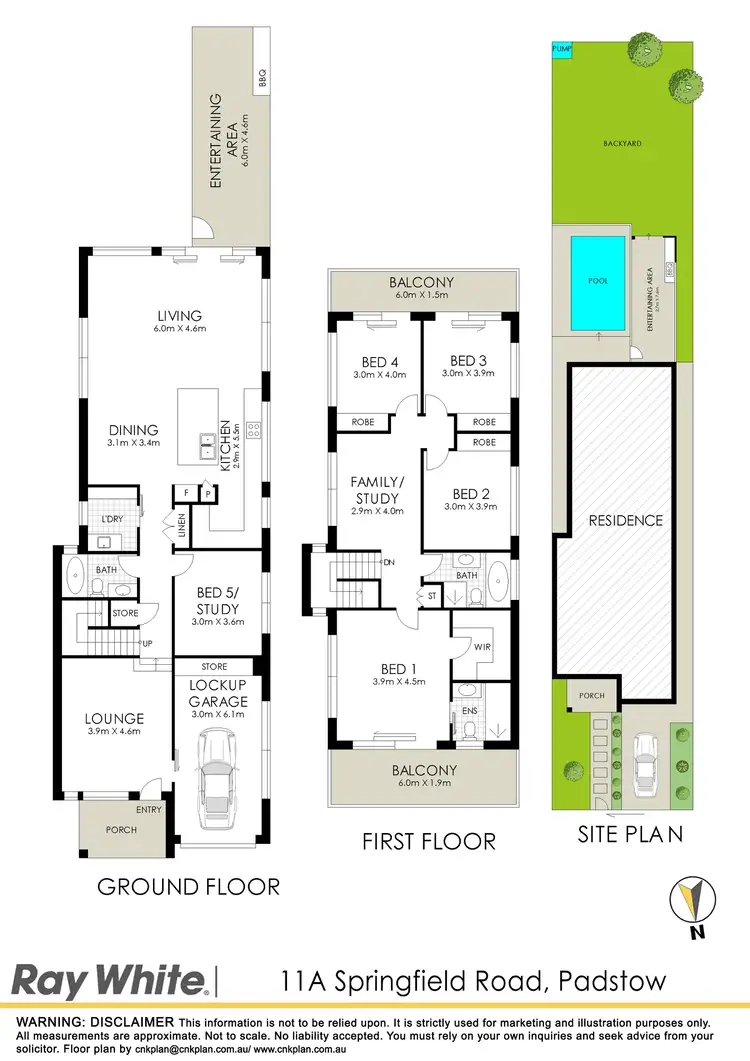Floorplan of Homely semi-detached listing, 11A Springfield Road, Padstow NSW 2211