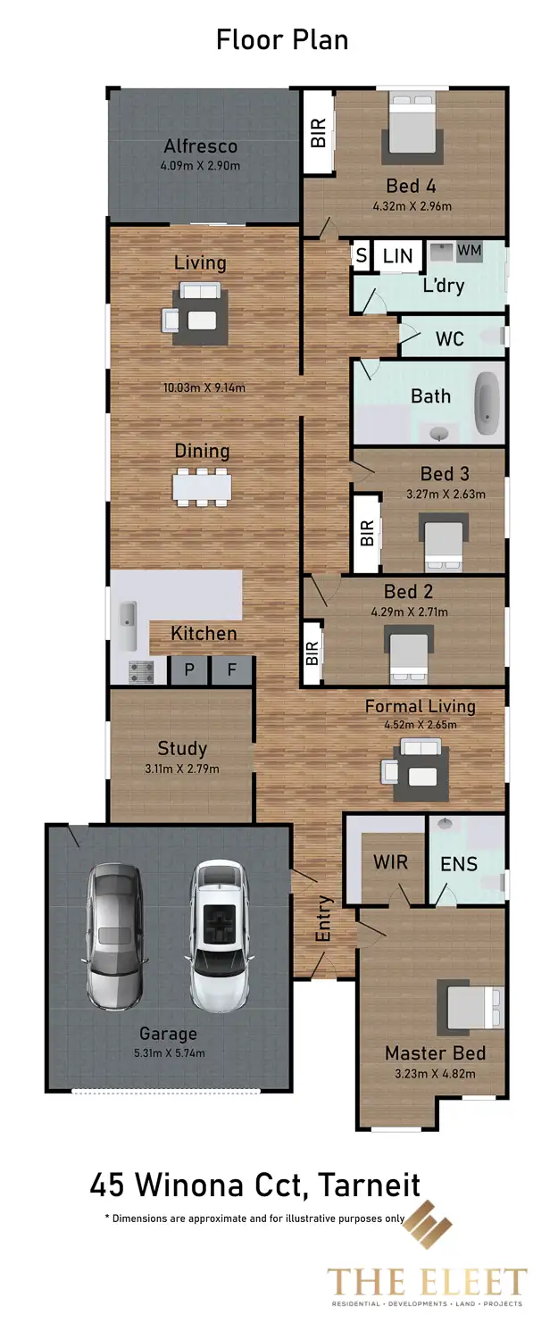 Floorplan of Homely house listing, 45 Winona Circuit, Tarneit VIC 3029