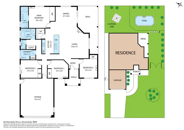 Floorplan of Homely house listing, 43 Glendale Drive, Annandale QLD 4814