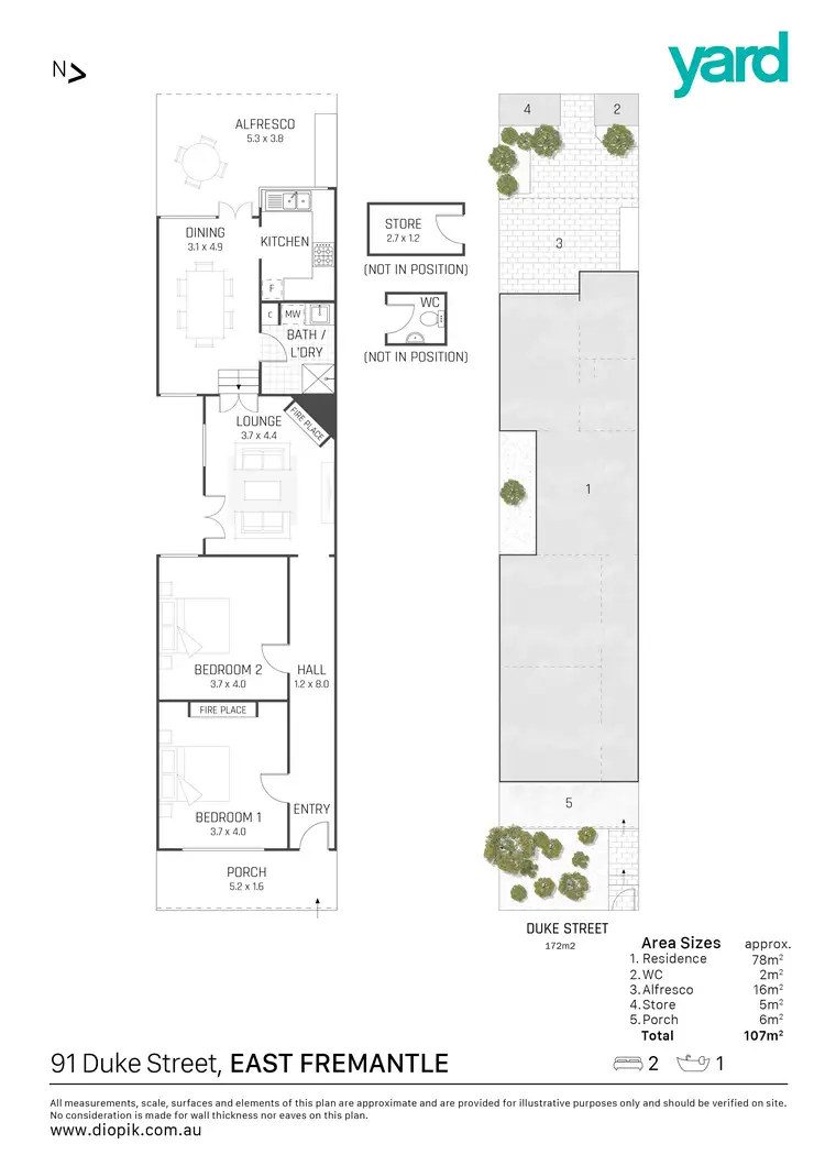 Floorplan of Homely house listing, 91 Duke Street, East Fremantle WA 6158