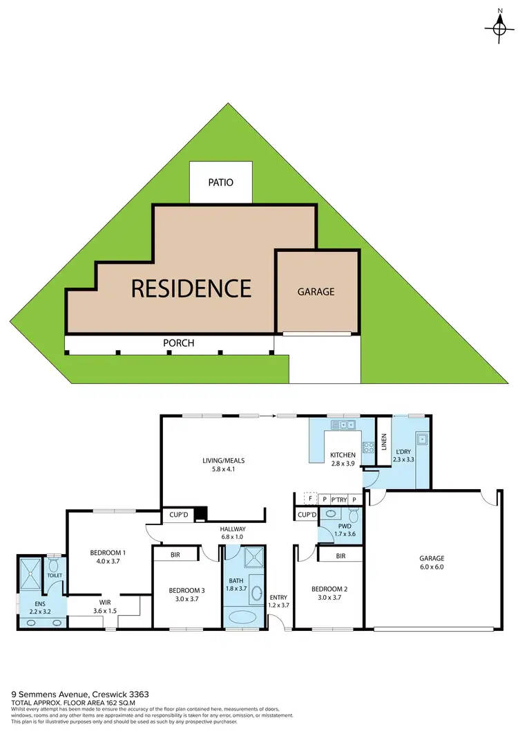 Floorplan of Homely house listing, 9 Semmens Avenue, Creswick VIC 3363