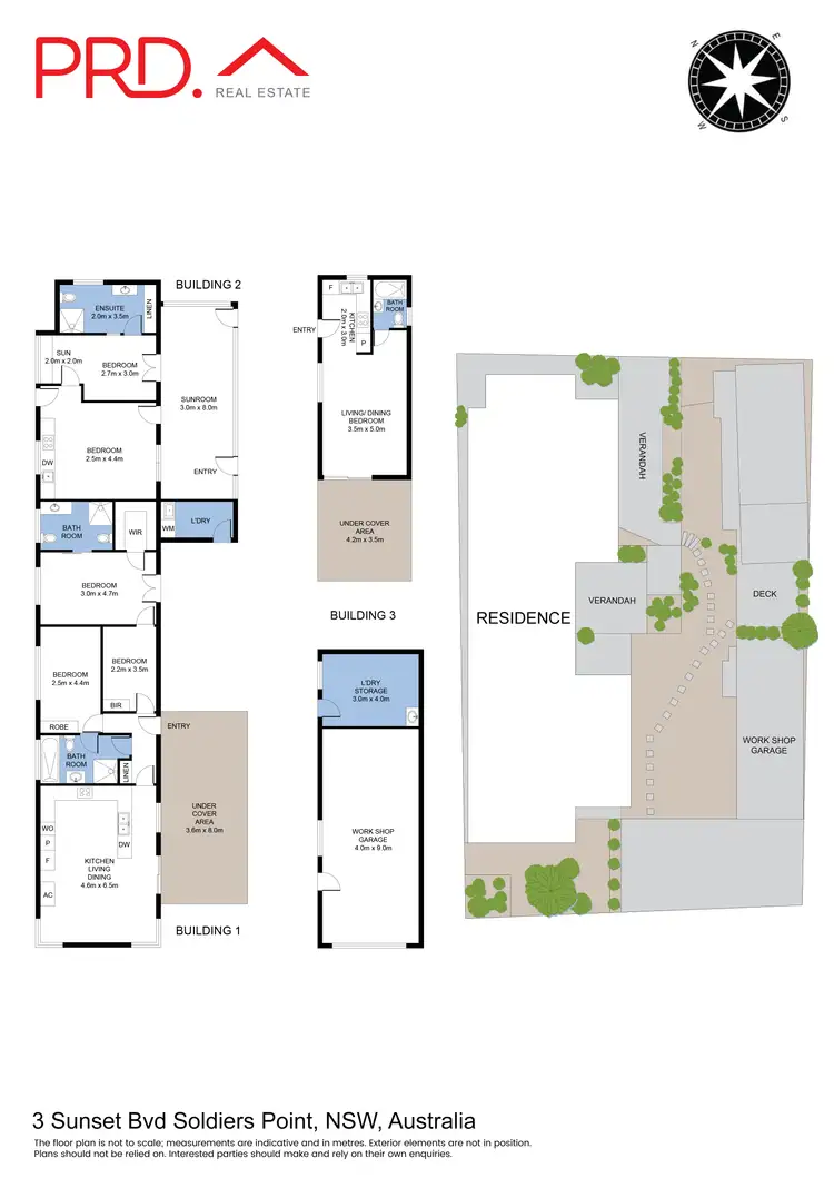 Floorplan of Homely unit listing, 1/3 Sunset Boulevard, Soldiers Point NSW 2317