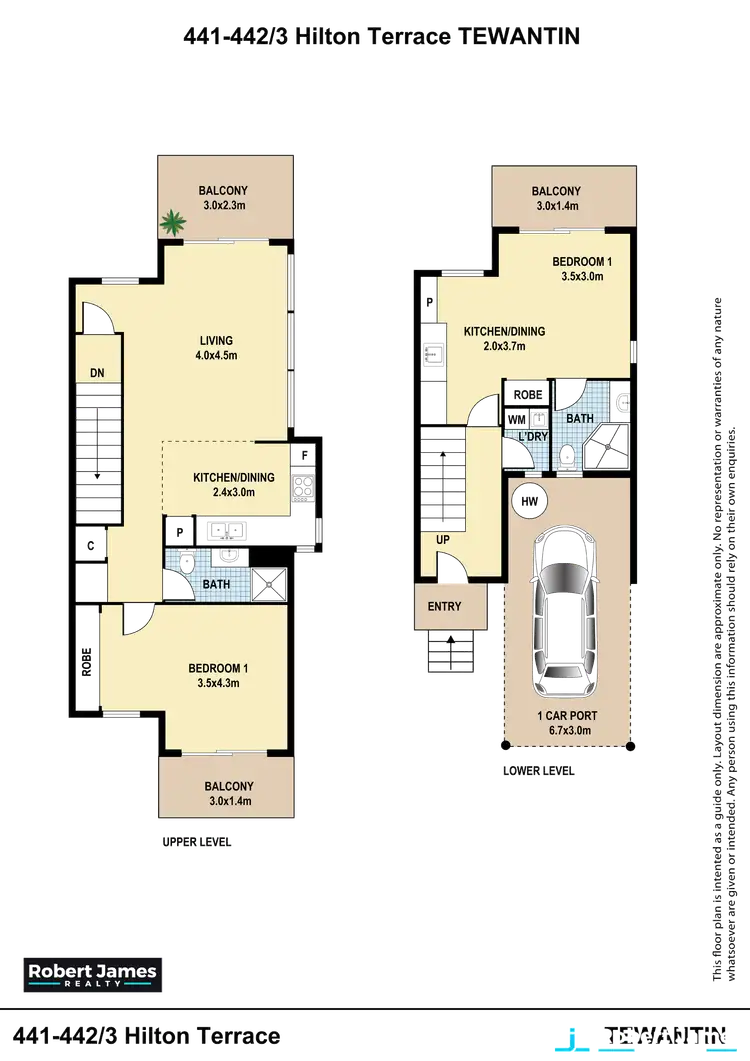 Floorplan of Homely unit listing, 441 & 442/3 Hilton Tce, Tewantin QLD 4565