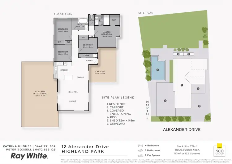 Floorplan of Homely house listing, 12 Alexander Drive, Highland Park QLD 4211