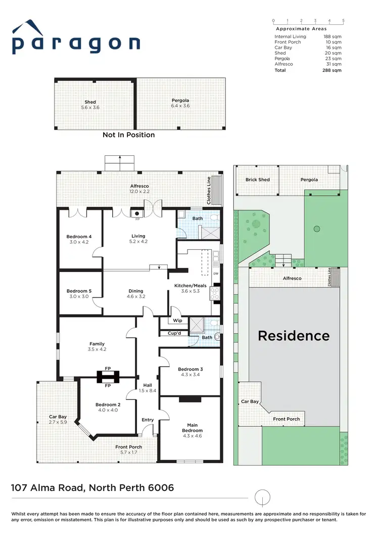 Floorplan of Homely house listing, 107 Alma Road, North Perth WA 6006