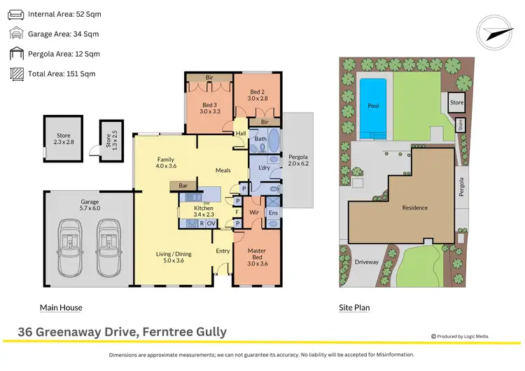 Floorplan of Homely house listing, 36 Greenaway Drive, Ferntree Gully VIC 3156