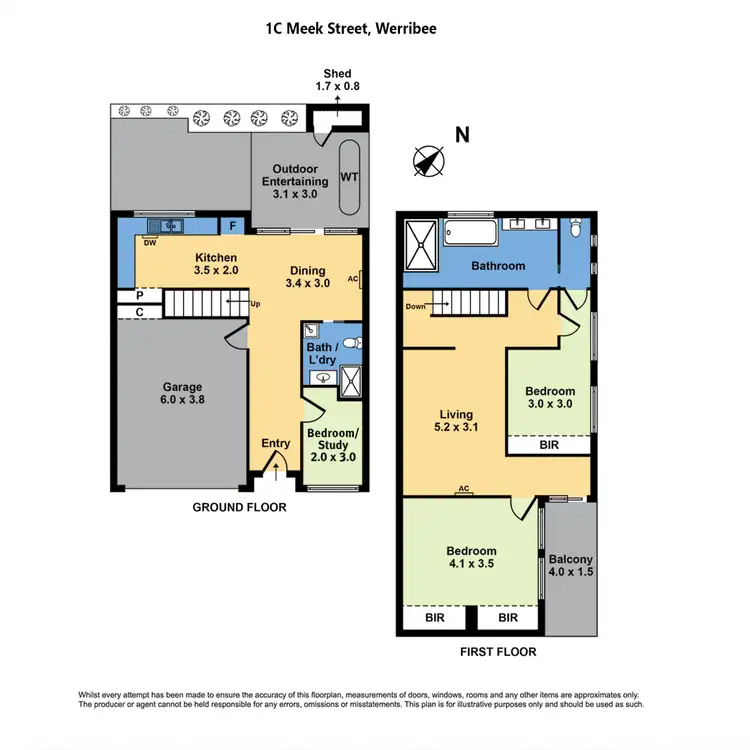 Floorplan of Homely house listing, 1C Meek Street, Werribee VIC 3030