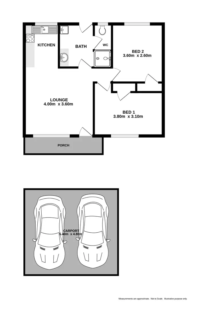 Floorplan of Homely unit listing, 8/309-311 Moore Street, Lavington NSW 2641