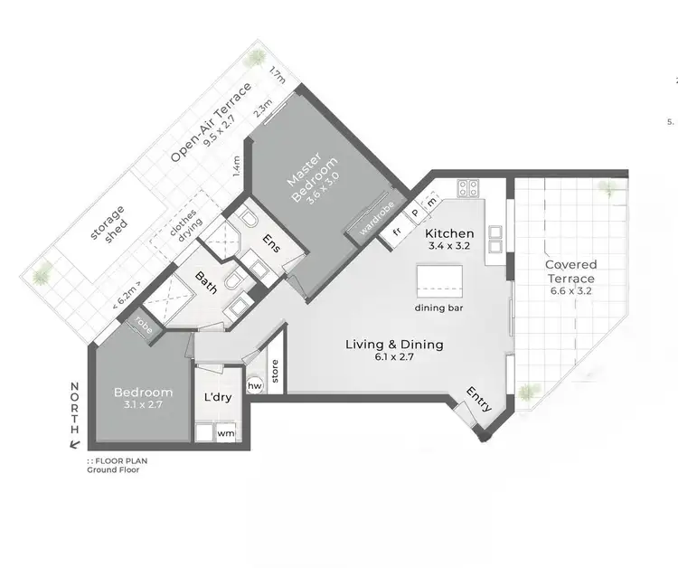 Floorplan of Homely apartment listing, 3/37 Peninsular Drive, Surfers Paradise QLD 4217