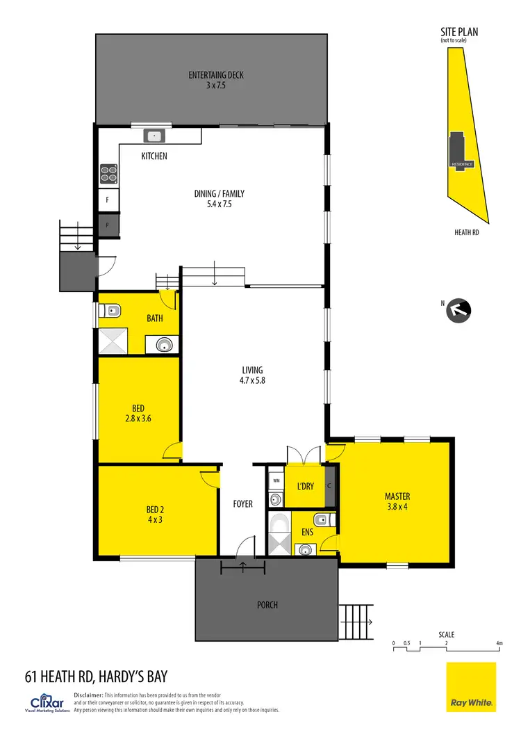 Floorplan of Homely house listing, 61 Heath Road, Hardys Bay NSW 2257