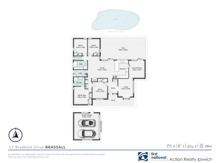 Floorplan of Homely house listing, 17 Bradfield Drive, Brassall QLD 4305