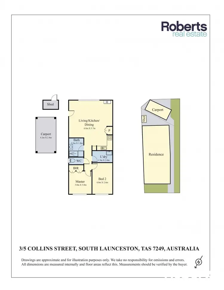 Floorplan of Homely unit listing, 3/5 Collins Street, South Launceston TAS 7249
