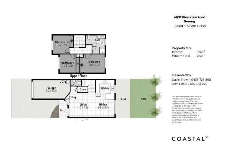 Floorplan of Homely townhouse listing, 41/32 Riverview Road, Nerang QLD 4211