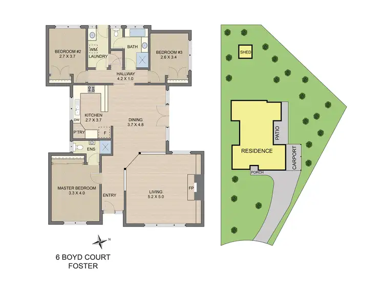 Floorplan of Homely house listing, 6 Boyd Crt, Foster VIC 3960