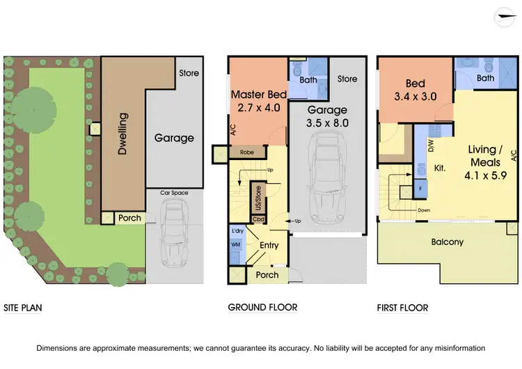 Floorplan of Homely townhouse listing, 1/1 Iris Crescent, Boronia VIC 3155