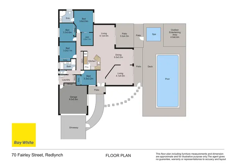 Floorplan of Homely house listing, 70 Fairley Street, Redlynch QLD 4870