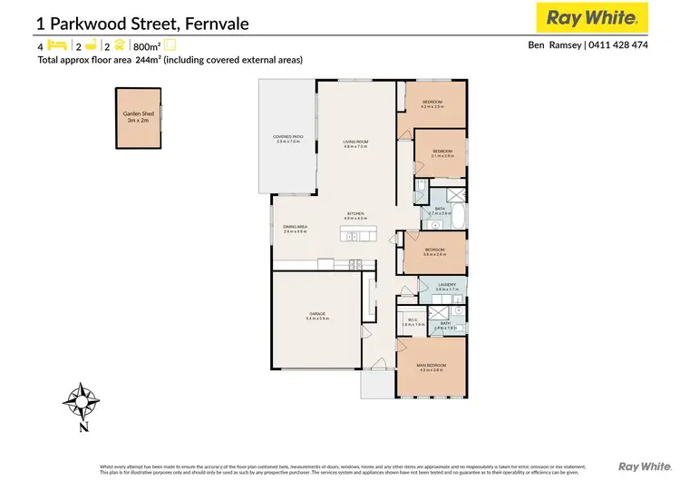 Floorplan of Homely house listing, 1 Parkwood Street, Fernvale QLD 4306