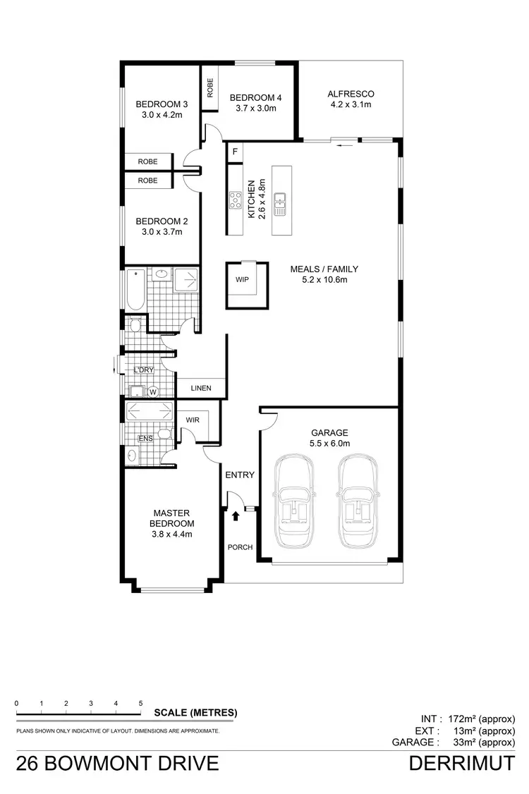 Floorplan of Homely house listing, 26 Bowmont Drive, Derrimut VIC 3026