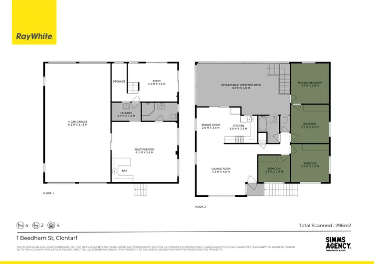 Floorplan of Homely house listing, 1 Beedham Street, Clontarf QLD 4019