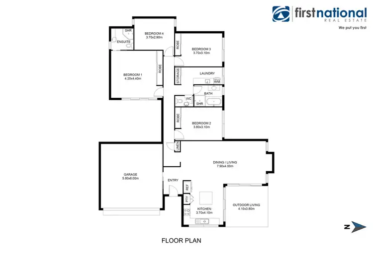 Floorplan of Homely house listing, 4 Tolman Street, Sippy Downs QLD 4556