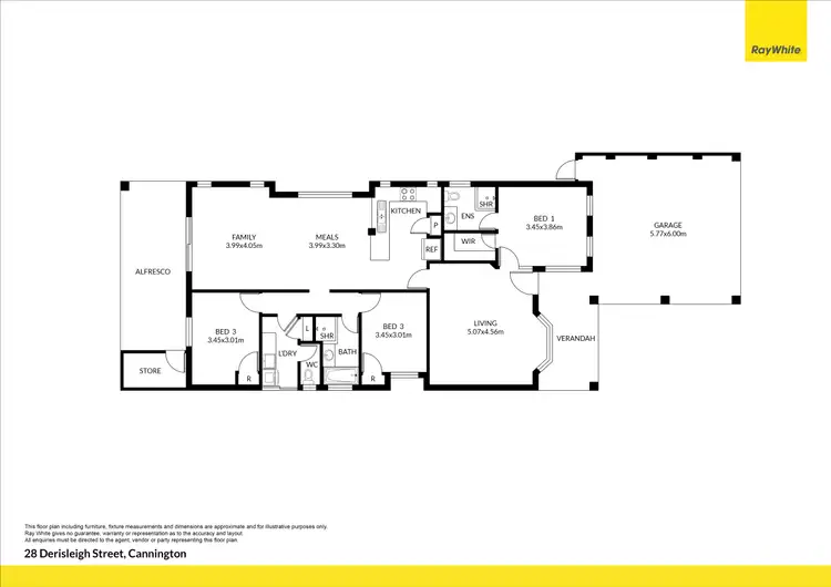 Floorplan of Homely house listing, 28 Derisleigh Street, Cannington WA 6107