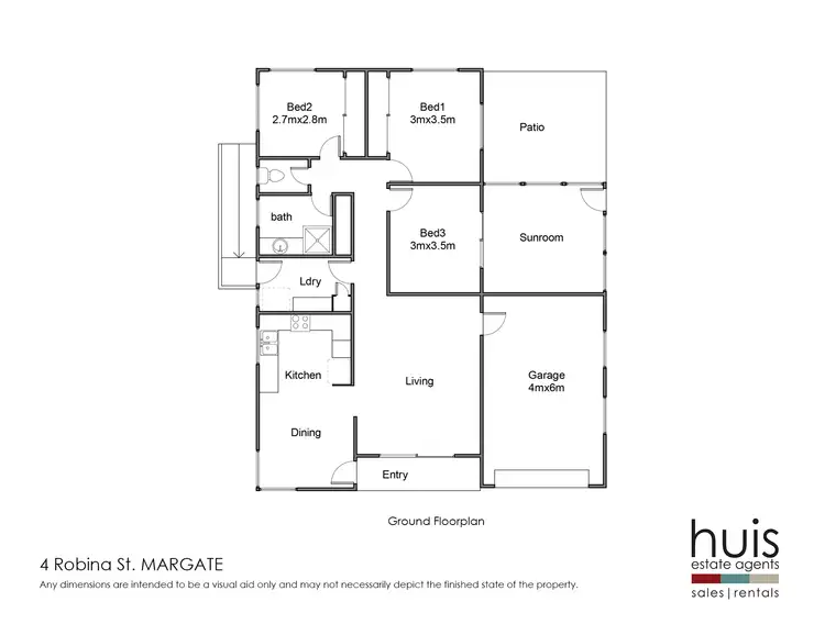 Floorplan of Homely house listing, 4 Robina Street, Margate QLD 4019