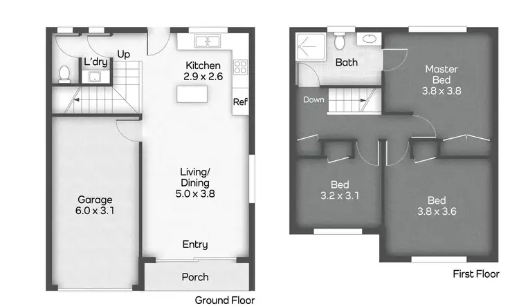 Floorplan of Homely townhouse listing, 38/66 Springwood Road, Rochedale South QLD 4123
