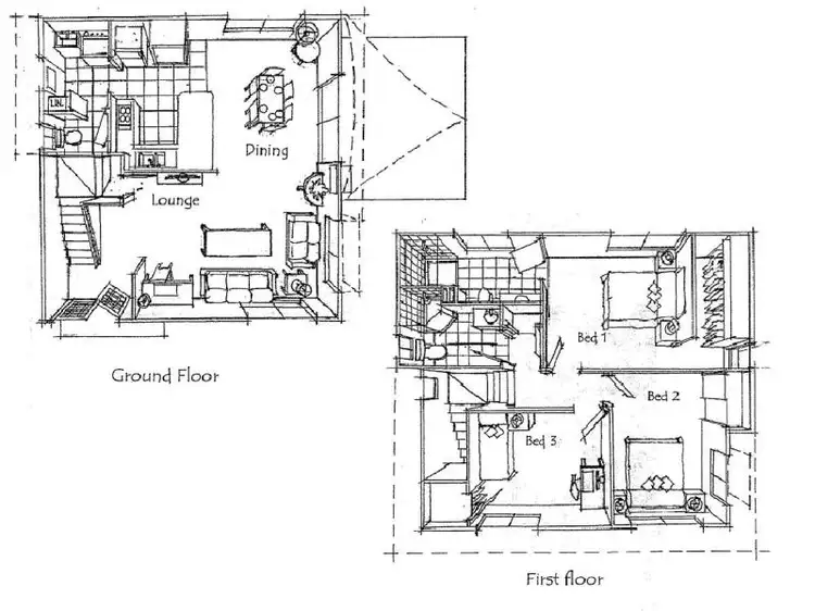 Floorplan of Homely townhouse listing, 2/31A Woodford Street, One Mile QLD 4305