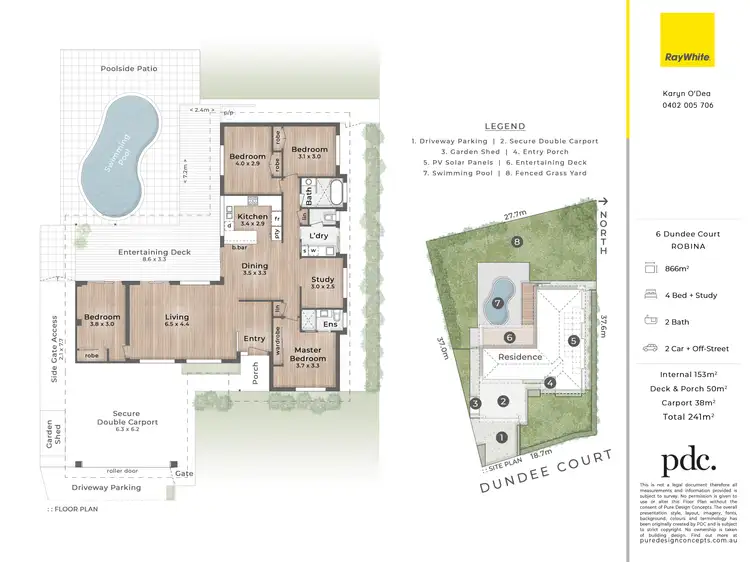 Floorplan of Homely house listing, 6 Dundee Court, Robina QLD 4226