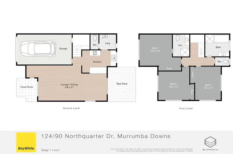 Floorplan of Homely townhouse listing, 124/90 Northquarter Drive, Murrumba Downs QLD 4503