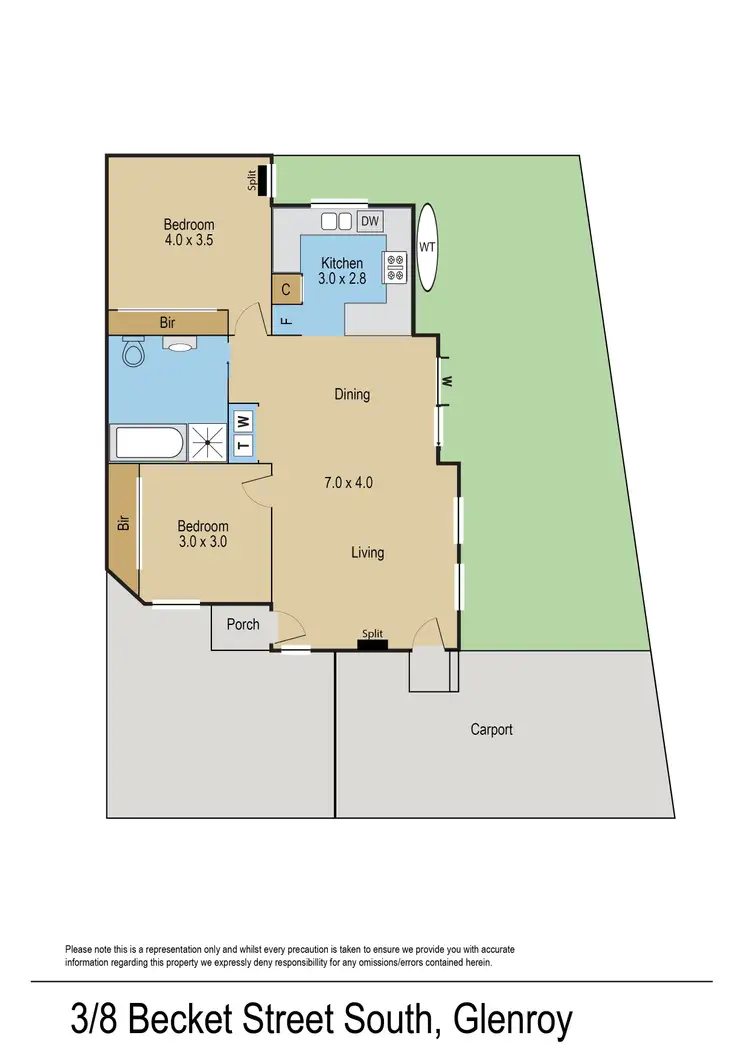 Floorplan of Homely house listing, 3/8 Becket Street South, Glenroy VIC 3046