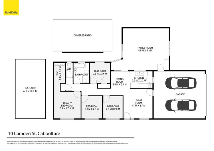 Floorplan of Homely house listing, 10 Camden Street, Caboolture QLD 4510