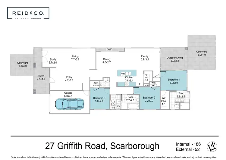 Floorplan of Homely house listing, 27 Griffith Road, Scarborough QLD 4020