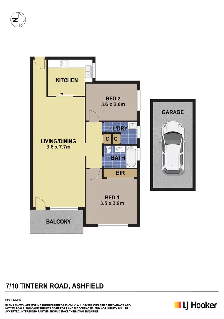 Floorplan of Homely unit listing, 7/10 Tintern Road, Ashfield NSW 2131