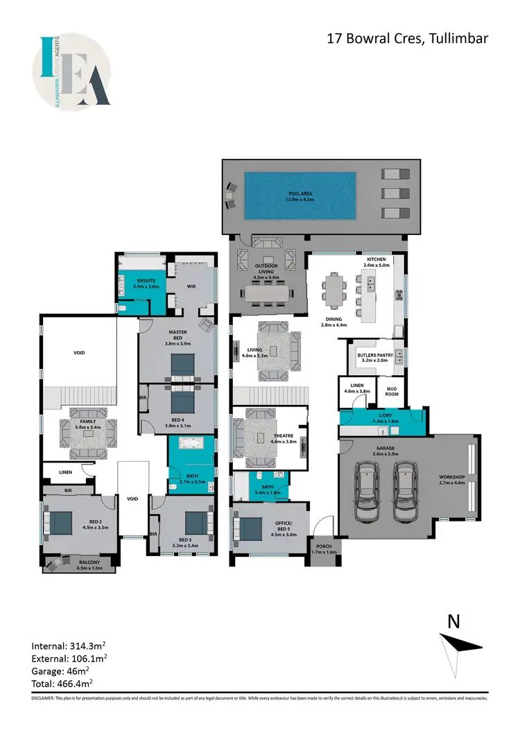 Floorplan of Homely house listing, 17 Bowral Crescent, Tullimbar NSW 2527