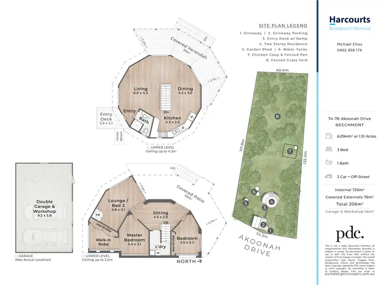 Floorplan of Homely house listing, 74-78 Akoonah Drive, Beechmont QLD 4211