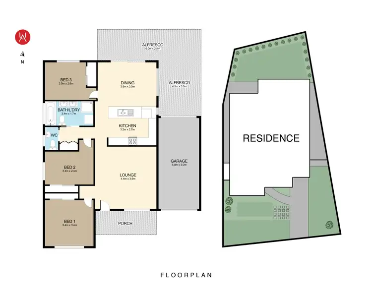 Floorplan of Homely house listing, 4 Brindabella Drive, Horningsea Park NSW 2171