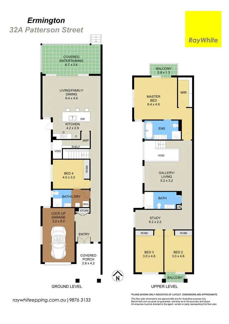 Floorplan of Homely semi-detached listing, 32A Patterson Street, Ermington NSW 2115