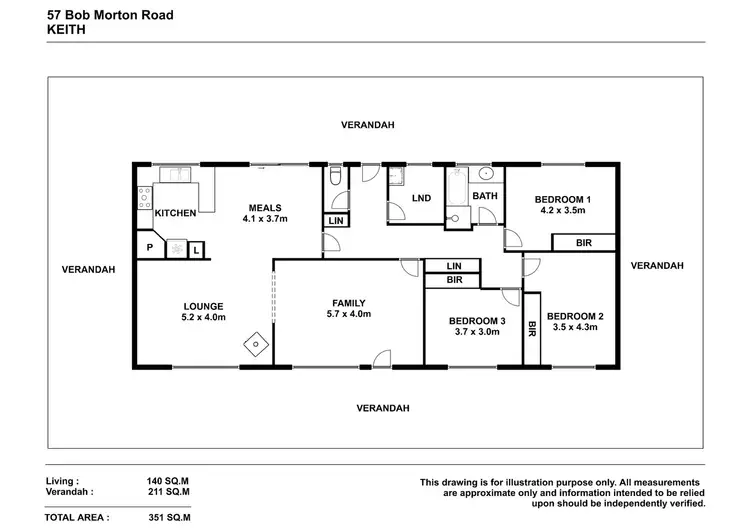 Floorplan of Homely rural property listing, 57 Bob Morton Road, Keith SA 5267