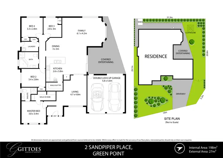 Floorplan of Homely house listing, 2 Sandpiper Place, Green Point NSW 2251