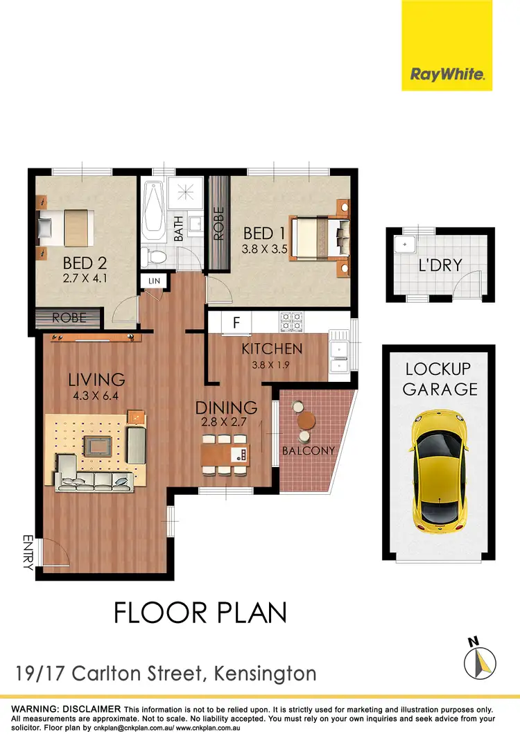 Floorplan of Homely unit listing, 19/17 Carlton Street, Kensington NSW 2033