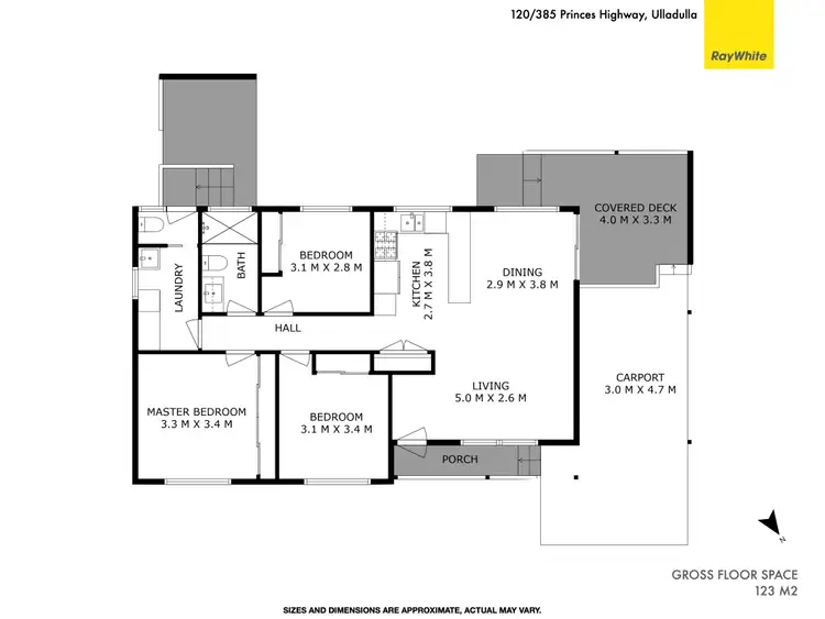 Floorplan of Homely house listing, 120/385 Princes Highway, Ulladulla NSW 2539