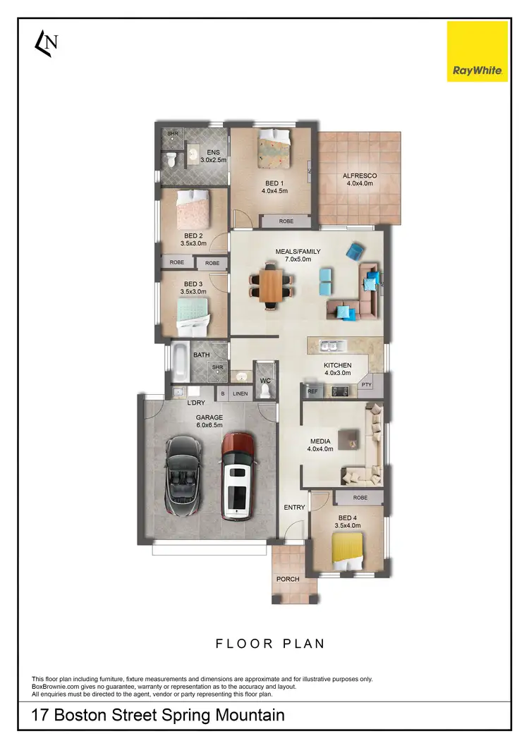 Floorplan of Homely house listing, 17 Boston Street, Spring Mountain QLD 4300