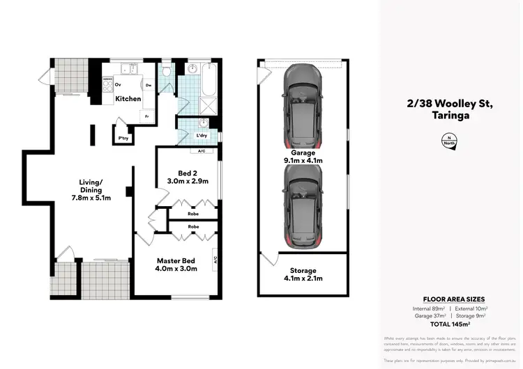Floorplan of Homely unit listing, 2/38 Woolley Street, Taringa QLD 4068