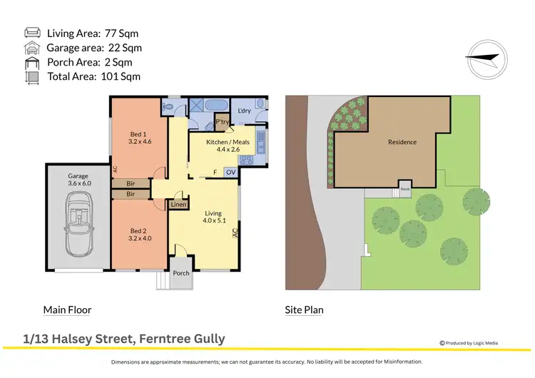 Floorplan of Homely unit listing, 1/13 Halsey Street, Ferntree Gully VIC 3156