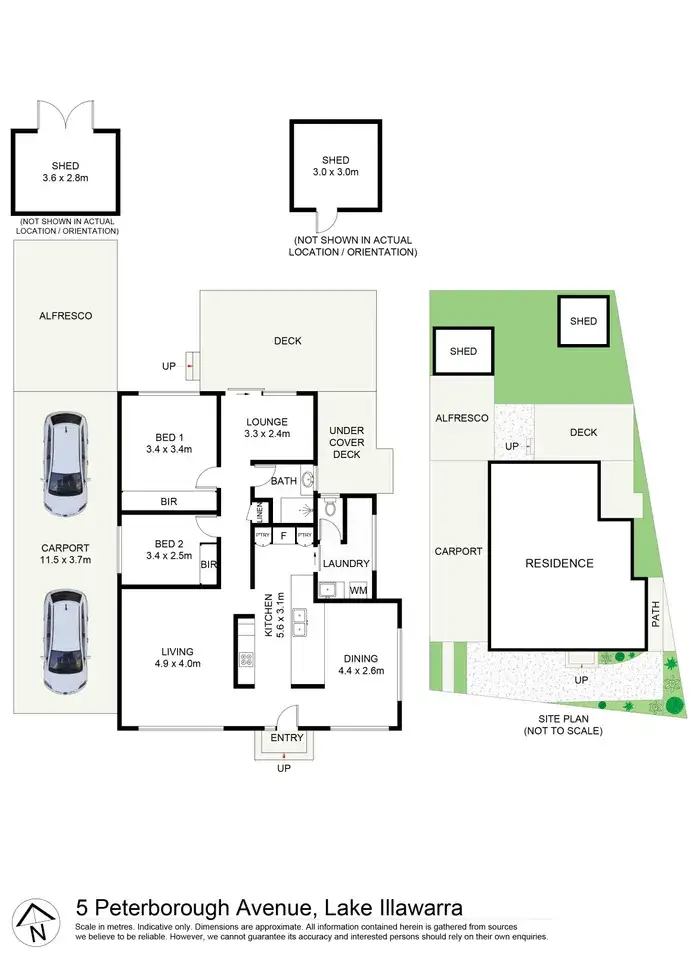 Floorplan of Homely house listing, 5 Peterborough Ave, Lake Illawarra NSW 2528