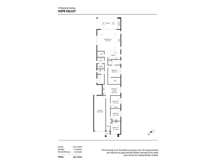 Floorplan of Homely house listing, 21 Keystone Avenue, Hope Valley SA 5090