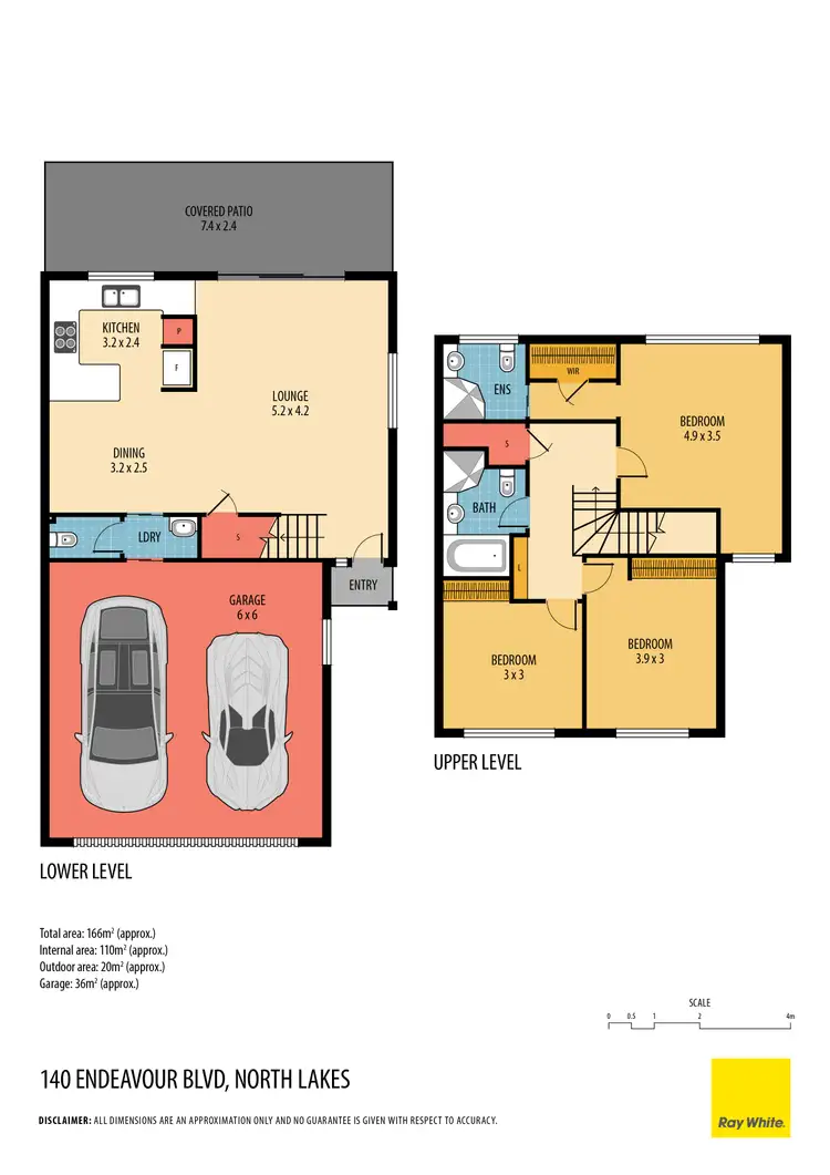 Floorplan of Homely townhouse listing, 32/140 Endeavour Boulevard, North Lakes QLD 4509